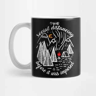 Camping and Social Distancing Mug